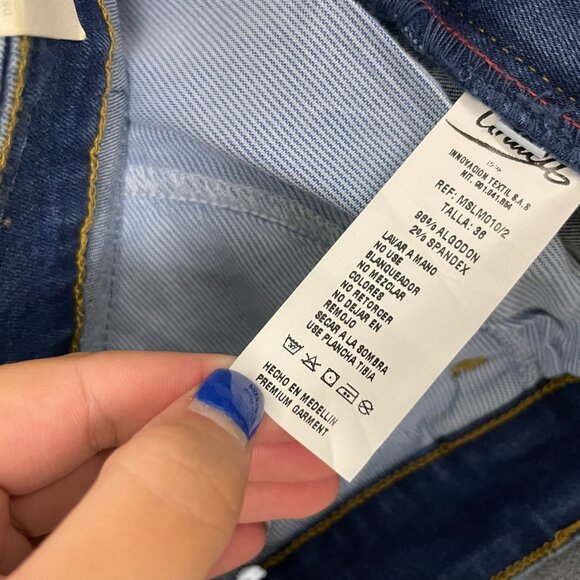 Denim United Women's Blue Denim 5 Pockets Tapered Jeans Medium Size 32 NWT - Picture 7 of 10